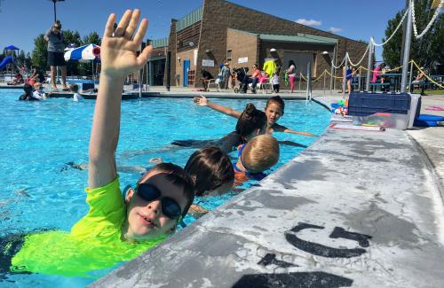 Swim lesson kids