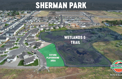 Sherman Park aerial overview.