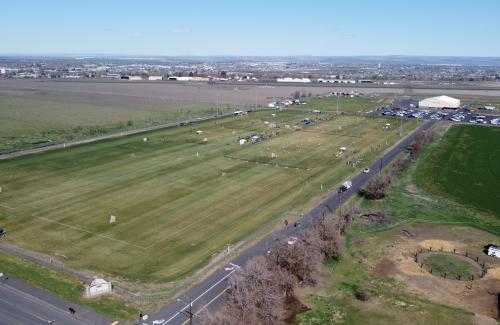 Aerial view of HEROS Sportsplex