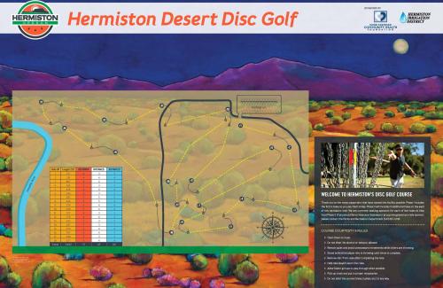 Disc golf course map