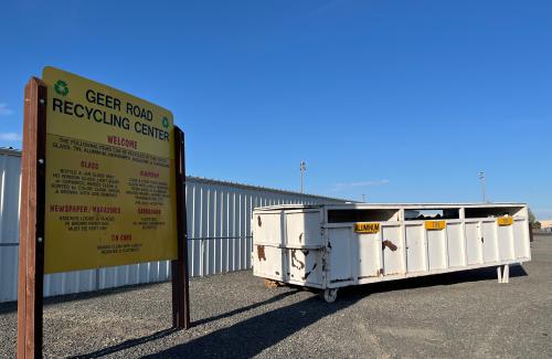 The recycling center in Hermiston