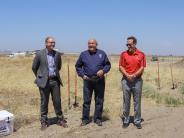 Assistant City Manager Mark Morgan, Umatilla County Commissioner George Murdock, and Hermiston Mayor Dave Drotzmann.