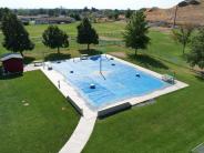 Butte Splash pad aerial photo