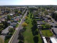 Aerial photo of Belt Park landscape
