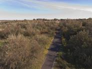 Oxbow trail aerial view