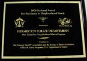 National Sheriffs Association 2008 National Award For Excellence in Neighborhood Watch National Sheriffs Association 2008 National Award For Excellence in Neighborhood Watch