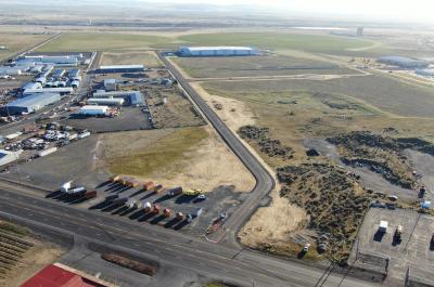 Aerial photo of South Hermiston Industrial Park