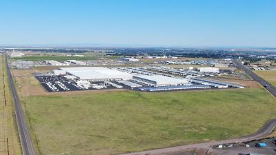 Aerial photo of businesses at the South Hermiston Industrial Park