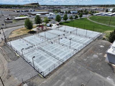 Aerial view of Pickleball Complex