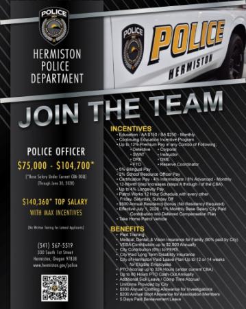 2026 HPD Recruitment Flyer HPD Recruitment Flyer