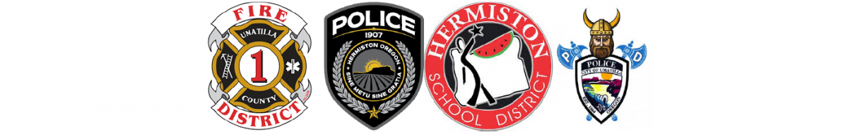 4 logos of police and fire districts