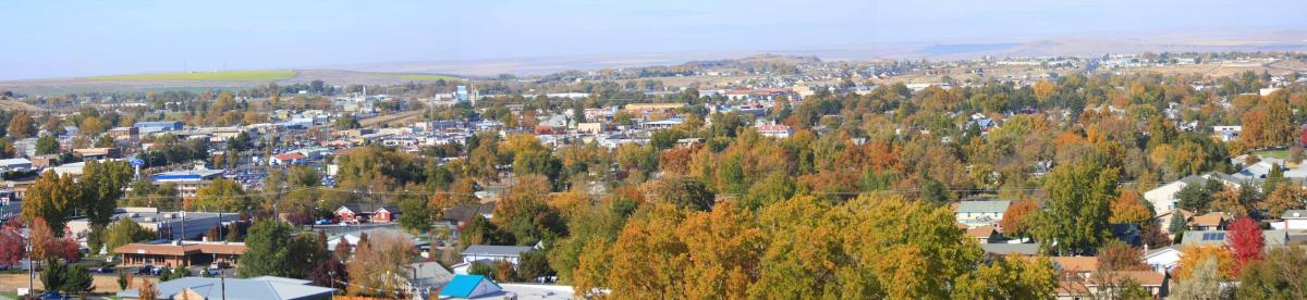Overlooking Hermiston on a sunny day.