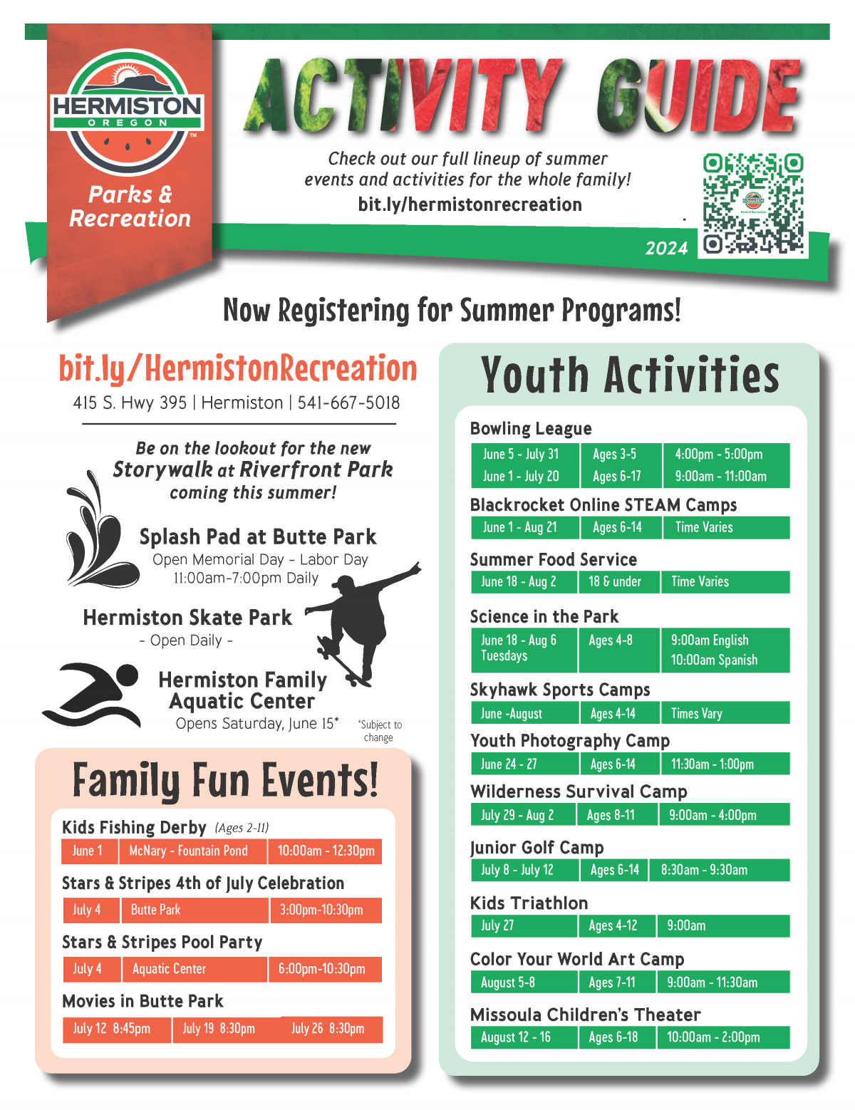 Summer Activity List