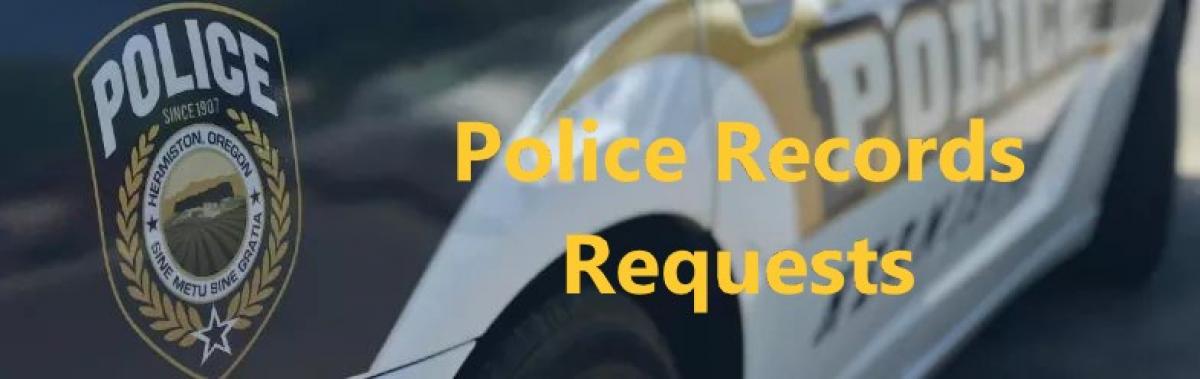 HPD Police Records Requests