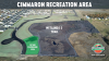 Overview of Cimmaron Recreation Area showing wetland and park area.